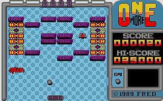 Onemore Breakout atari screenshot
